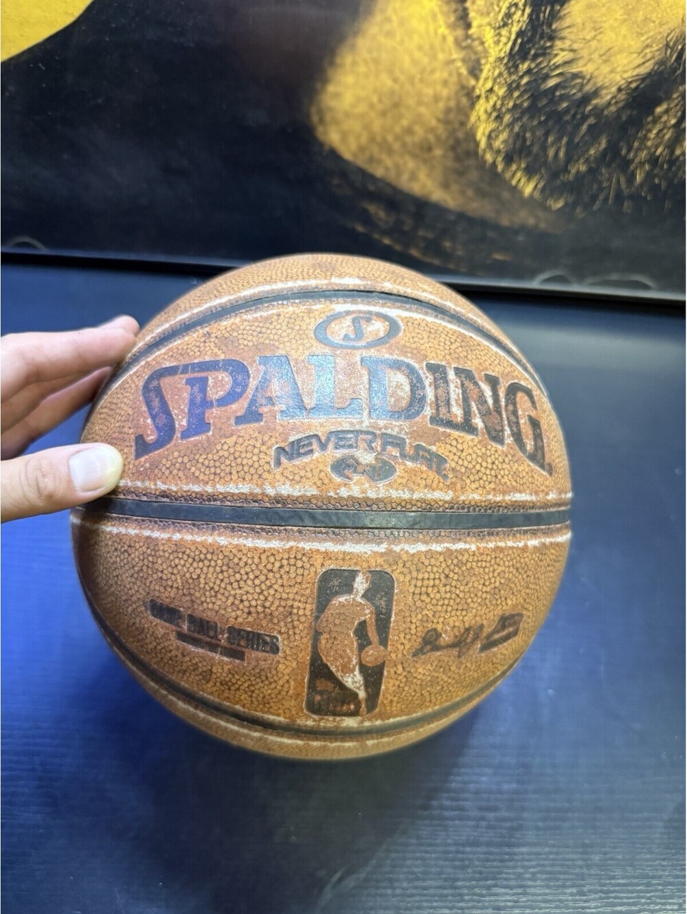 Spalding NeverFlat NBA Basketball David Stern Game Ball Series 29.5 Size 7